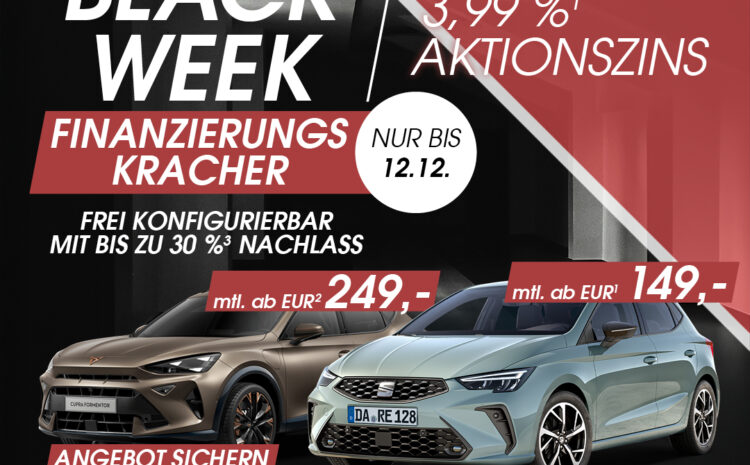  Black Week Finanzierungskracher