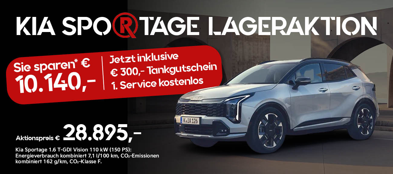 Kia Sportage mit Tankgutschein